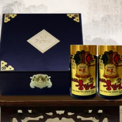 6 Years Old Korean Red Ginseng Extract Black Wooden Box 4 Jars - 250g