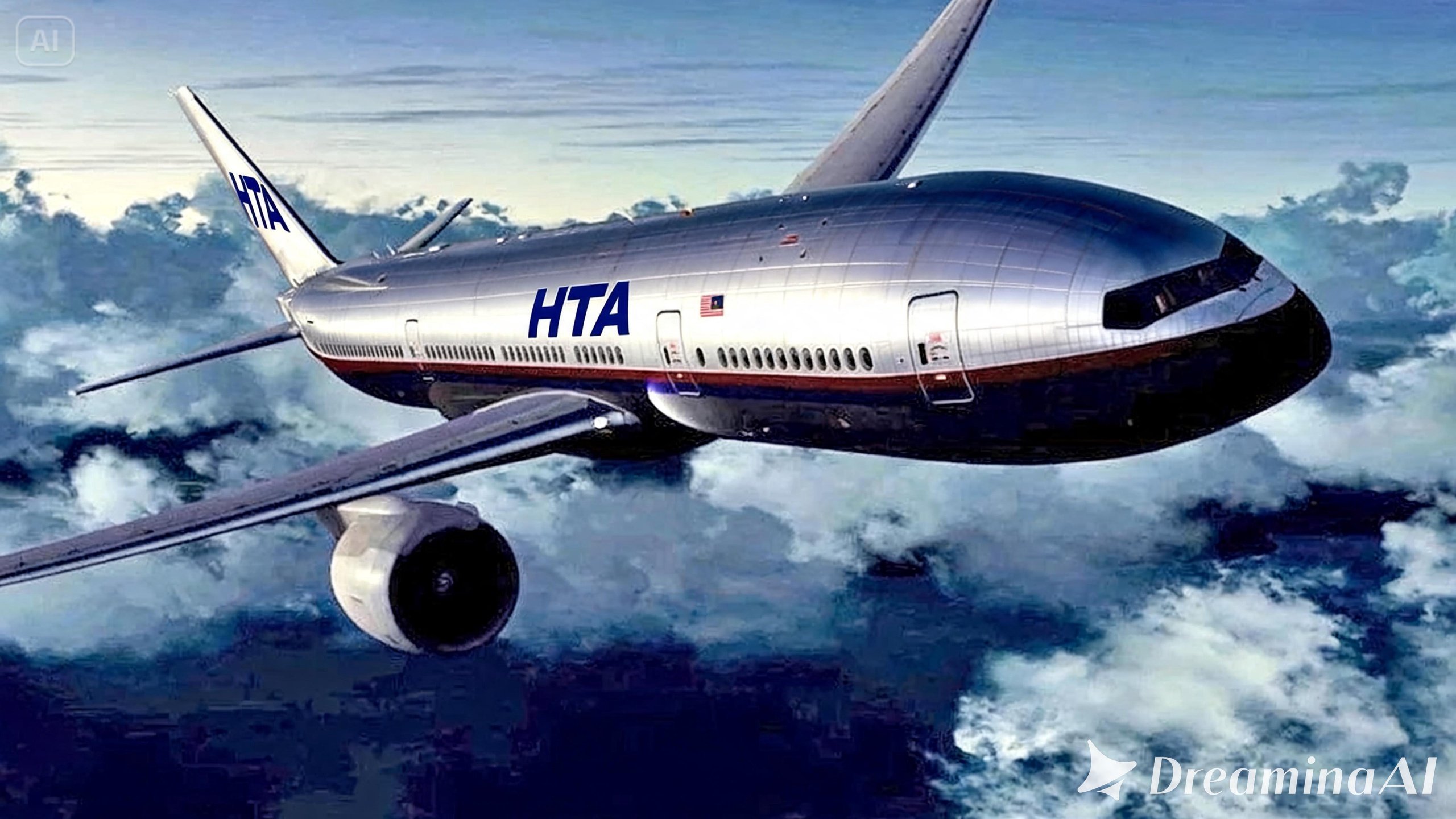 HTA MH370 Midnight Blue — Boeing 777 Main Landing Gear Bay