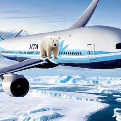 HTA MH370 Matte Black — Boeing 777 Nose Landing Gear Assembly