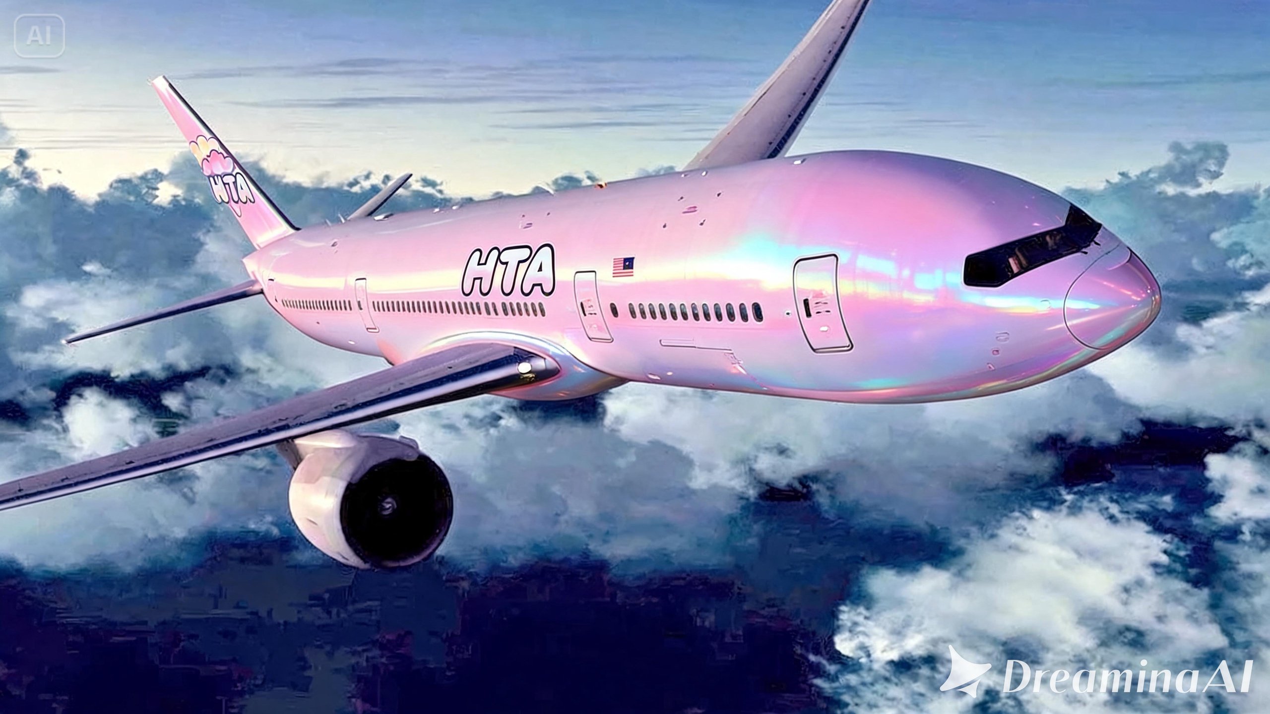 HTA MH370 Rose Gold — Boeing 777 Passenger Window Frame Row